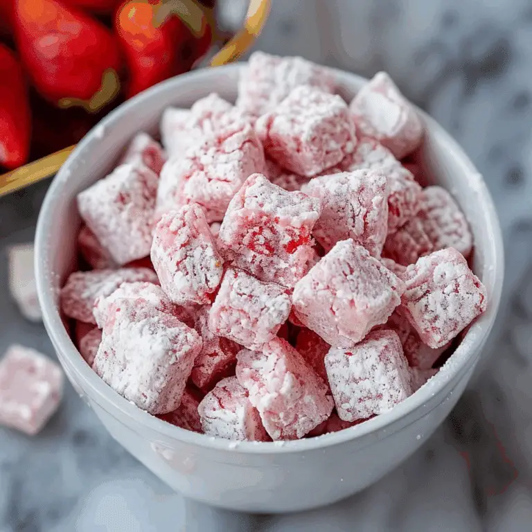 Easy Strawberry Shortcake Puppy Chow – No-Bake Snack