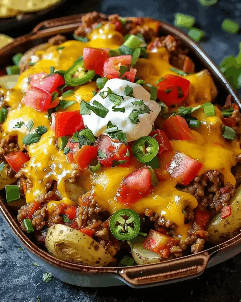 Cheesy Taco Potatoes