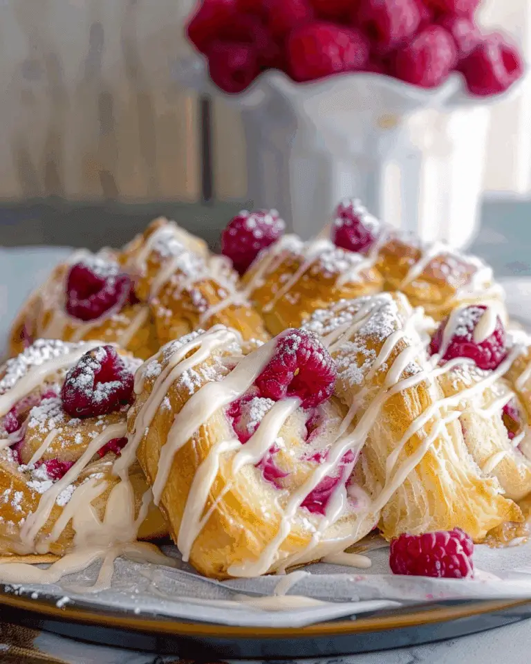 Lemon Raspberry Cream Cheese Danish Rolls