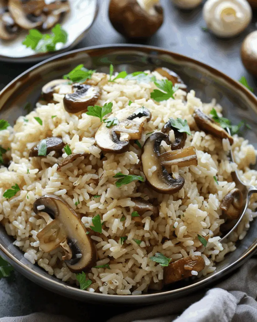 One-Pot Mushroom Rice