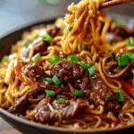 Sticky Beef Noodles