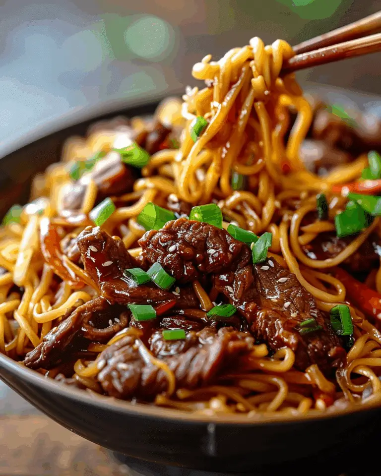 Sticky Beef Noodles