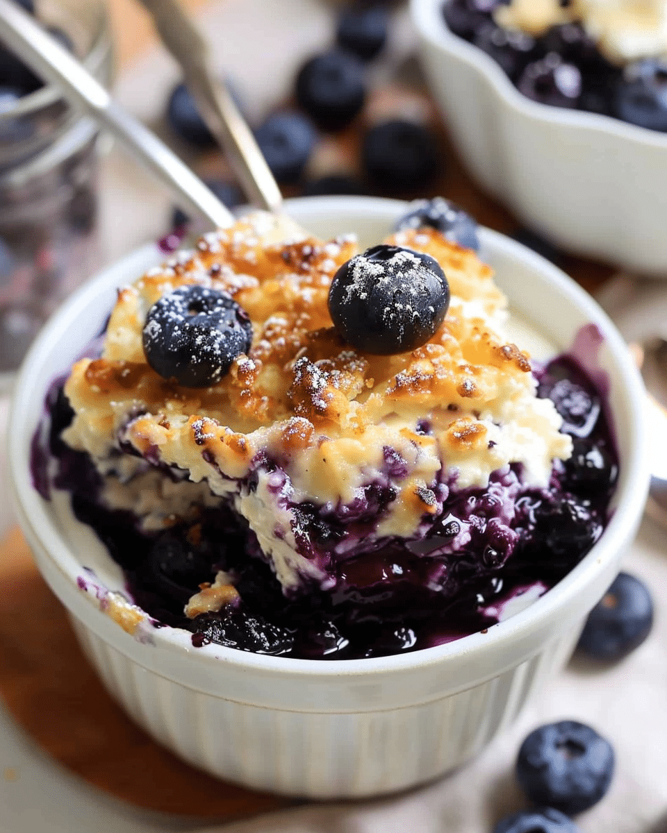 Baked Blueberry Cottage Cheese Breakfast Bowls