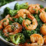Shrimp and Broccoli Stir Fry in Garlic Sauce