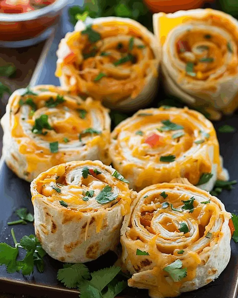 Cheesy Chicken Taco Pinwheels