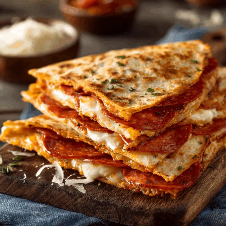 Pepperoni Pizza Quesadillas