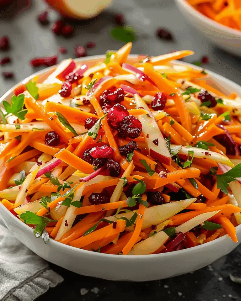 Refreshing Apple Cranberry Carrot Salad