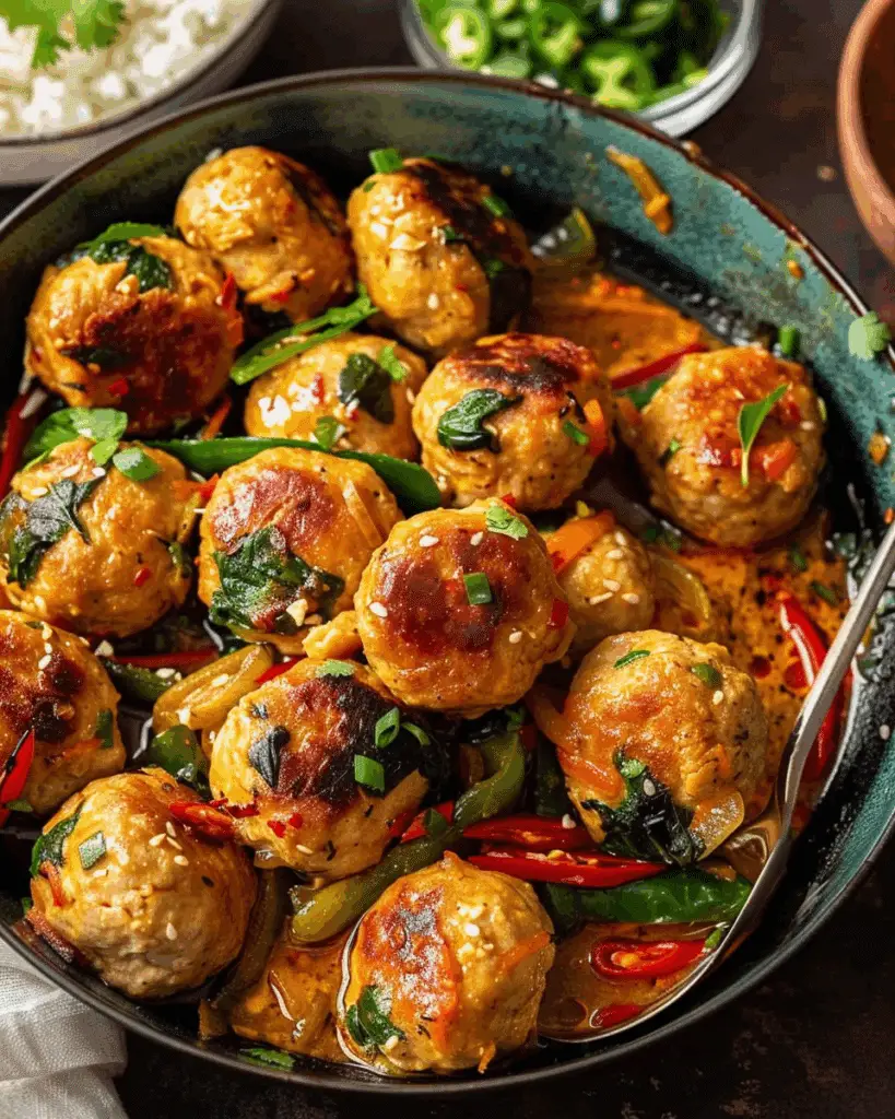 Thai Chicken Meatballs