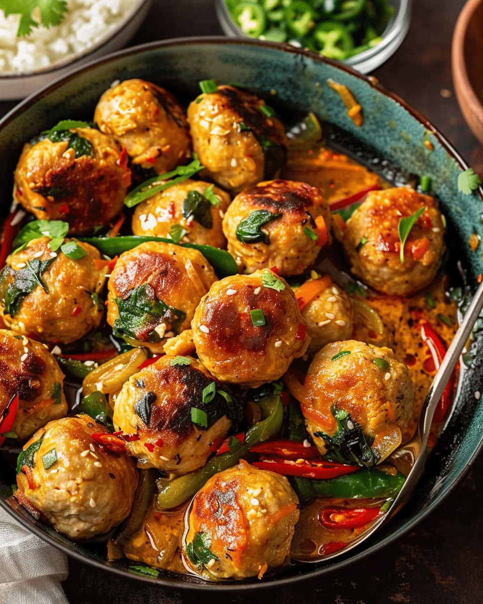 Thai Chicken Meatballs