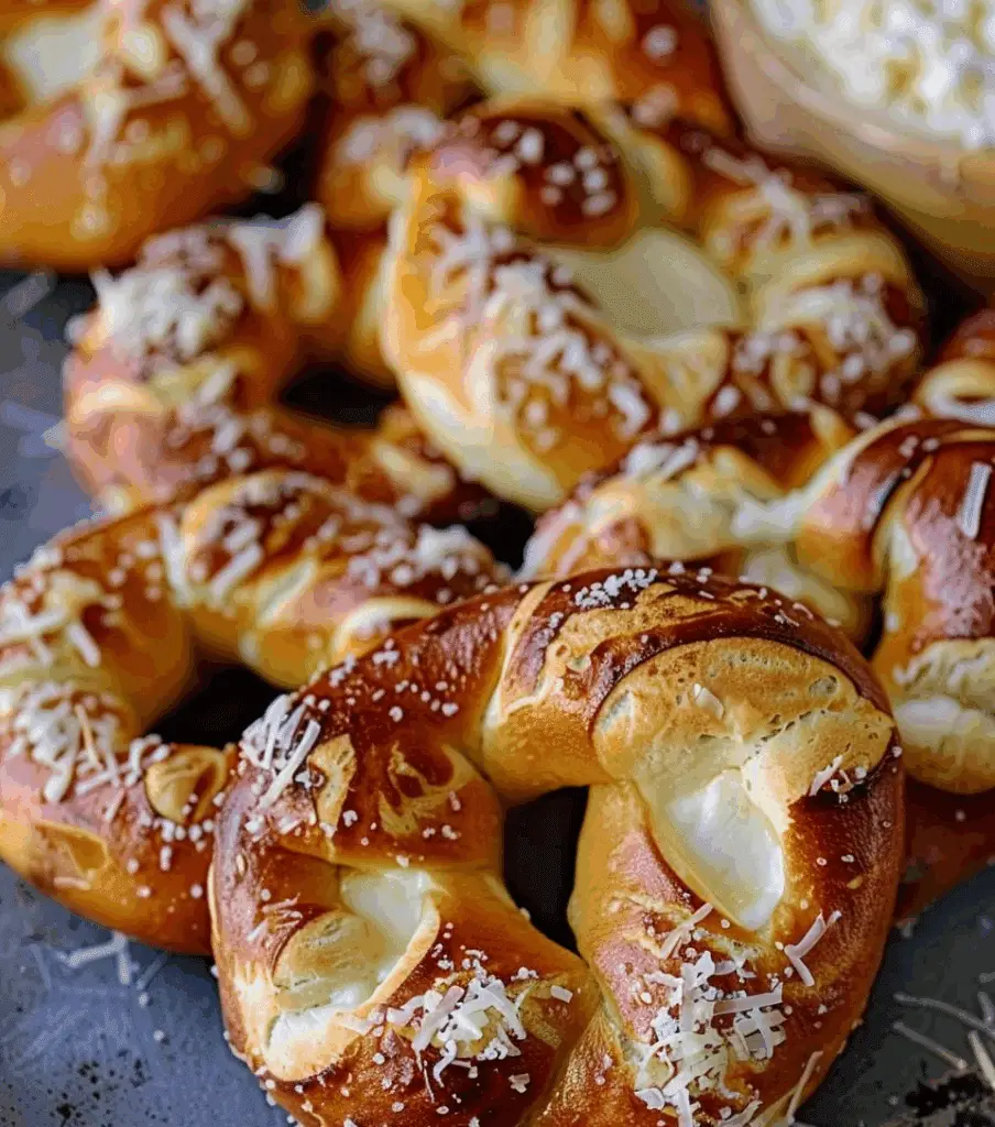 Mozzarella Stuffed Soft Pretzels