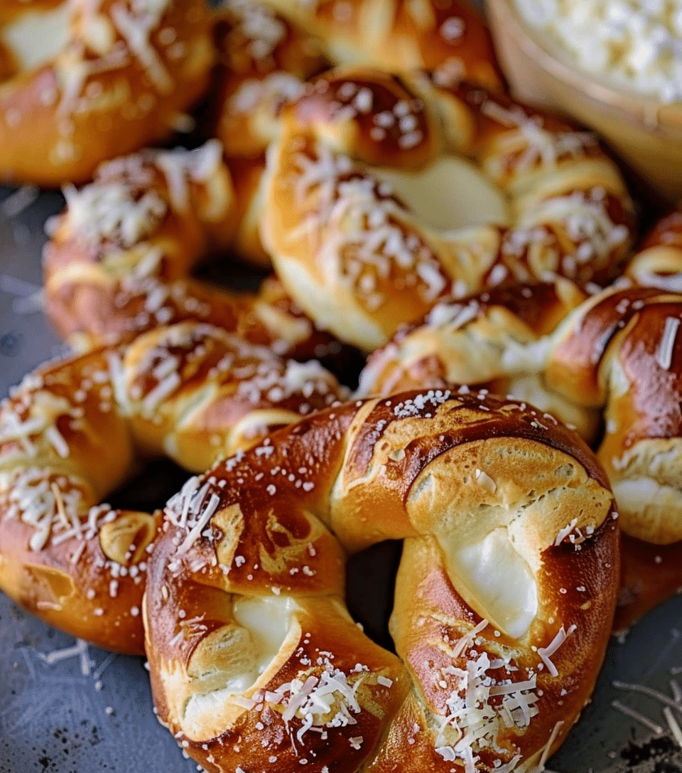Mozzarella Stuffed Soft Pretzels