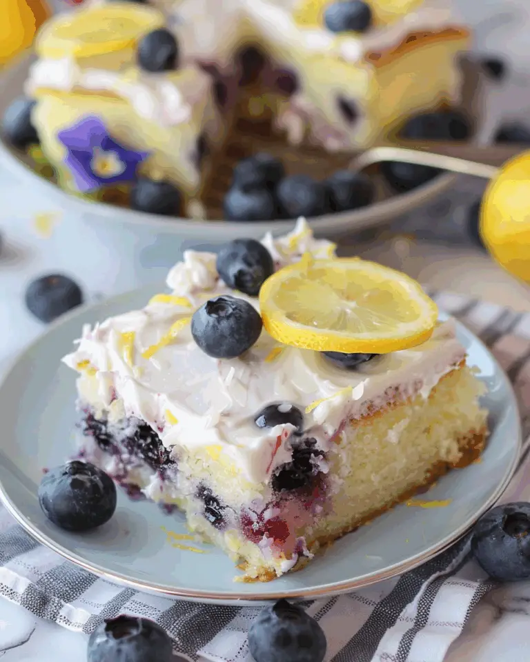 Lemon Blueberry Sheet Cake