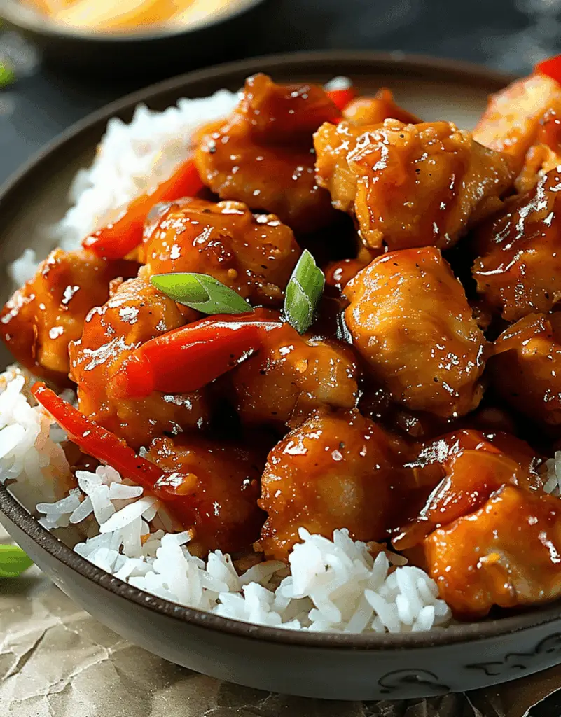 Baked Sweet and Sour Chicken