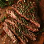 Grilled Flank Steak with Mango Avocado Salsa