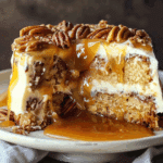 Crème Brûlée Caramel Pecan Cake