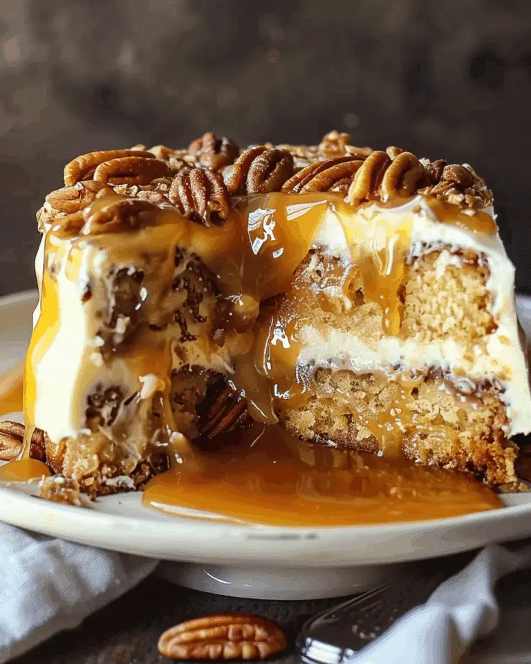 Crème Brûlée Caramel Pecan Cake