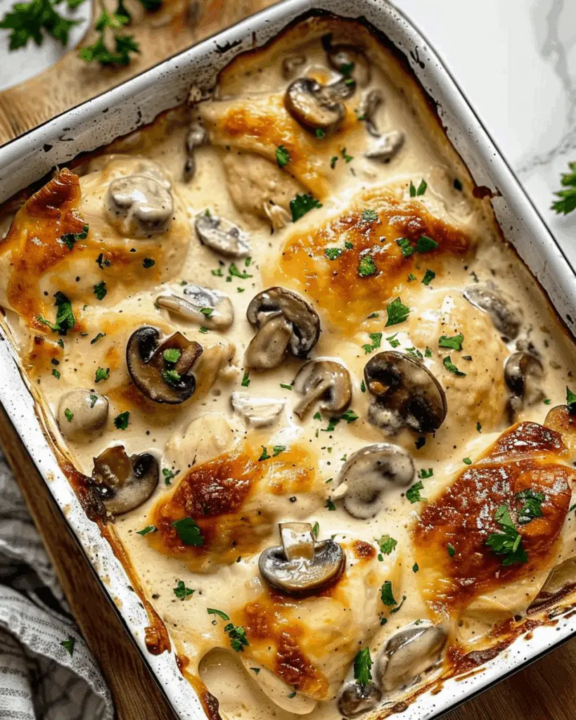 Creamy Chicken and Mushroom Bake