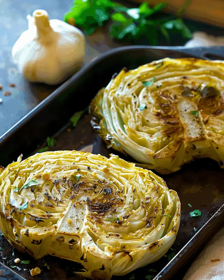 Sizzling Baked Cabbage Steaks
