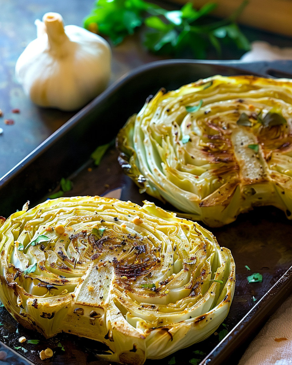 Sizzling Baked Cabbage Steaks