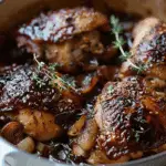 Balsamic Fig Chicken Thighs with Onions and Thyme