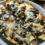 Spinach Mushroom Ricotta Zucchini