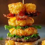 Tater Tot Mini Cheeseburger Bites