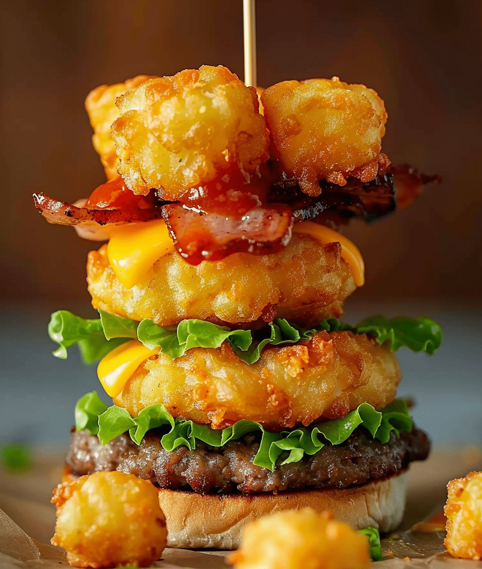 Tater Tot Mini Cheeseburger Bites