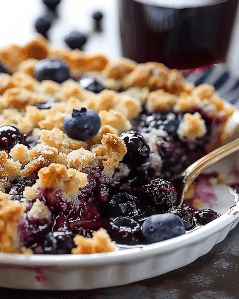 Blueberry Crumb Pancake Bake
