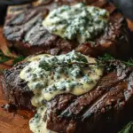 Ribeye Steaks with Blue Cheese Sauce