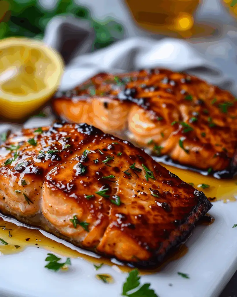 Crispy Honey Garlic Glazed Salmon Recipe