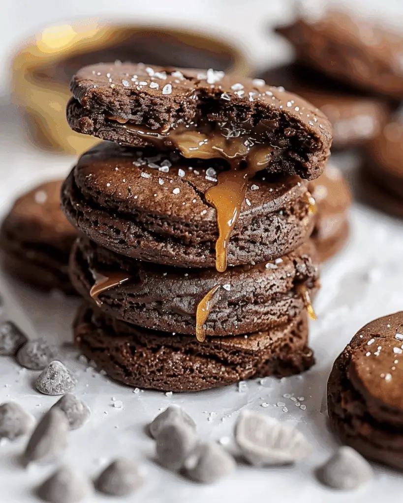 Salted Caramel Chocolate Cookies