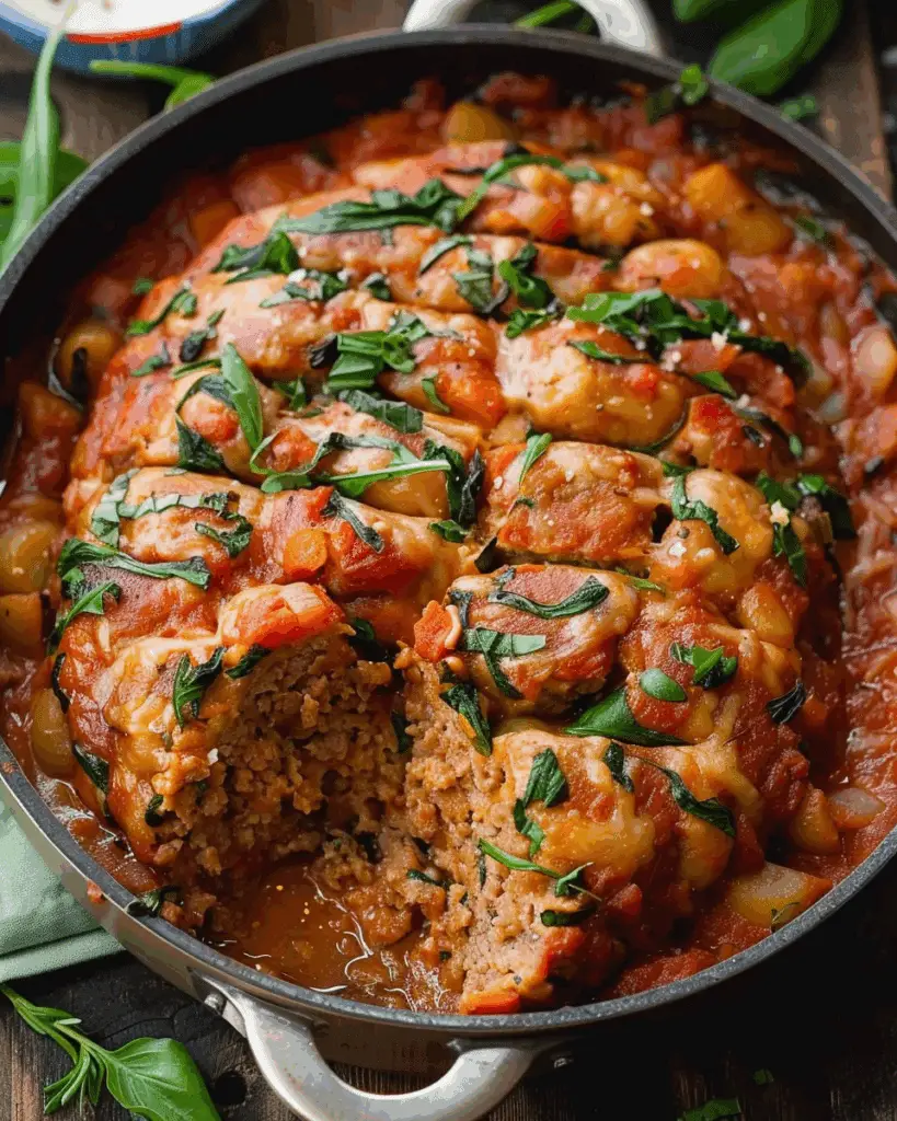 Stuffed Italian Meatloaf