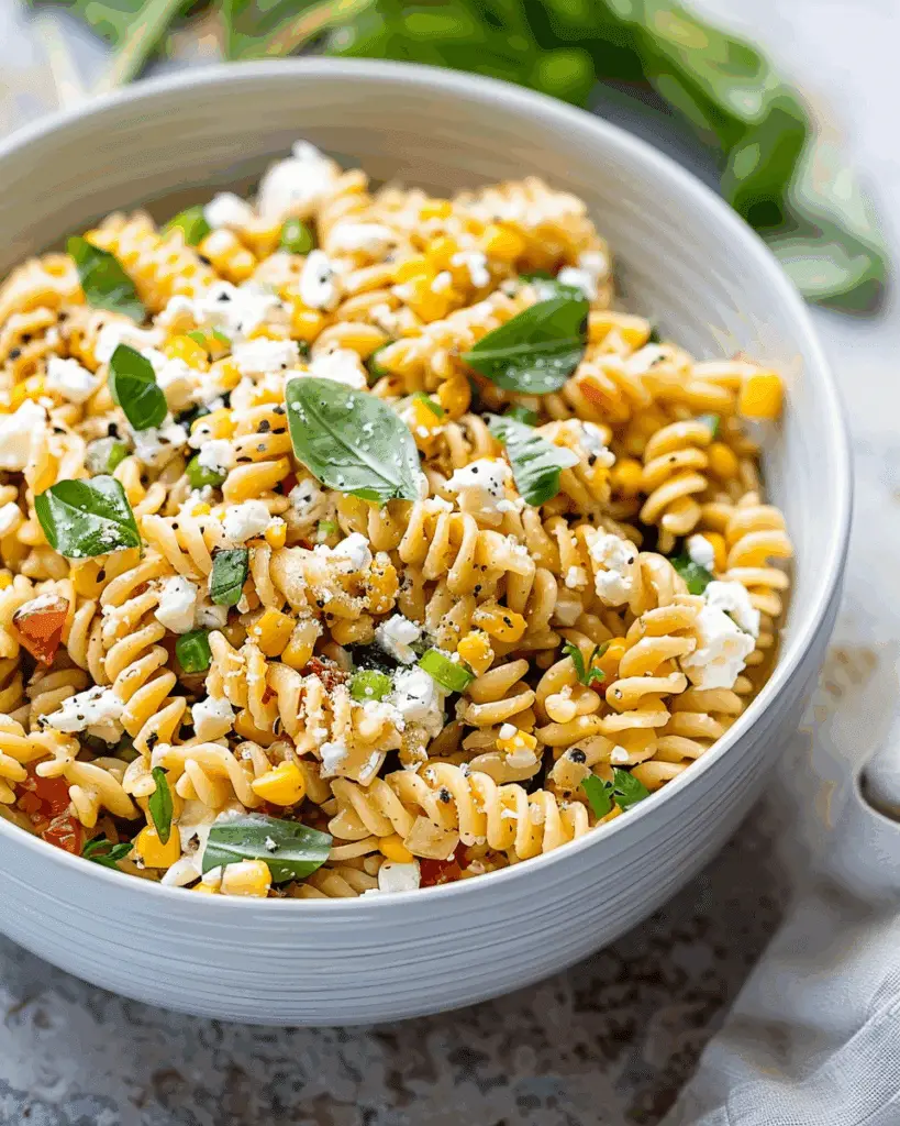 Healthy Street Corn Pasta Salad