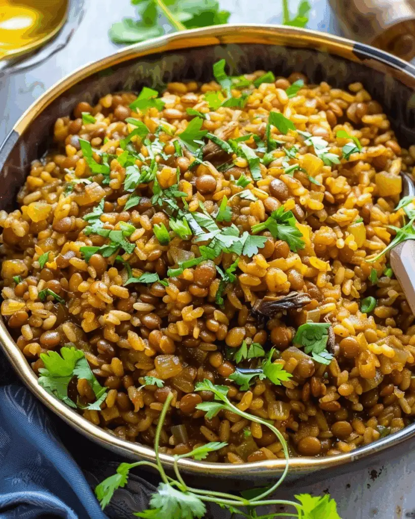 Mujadara (Lentils and Rice)