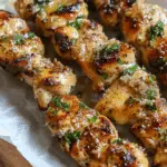 Ranch Garlic Parmesan Chicken Skewers