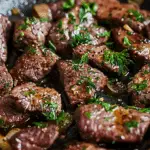 Skillet Halal Beef with Garlic Butter