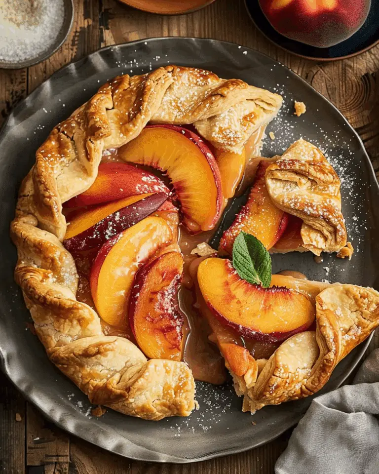Peach Galette – Easier (and Better!) Than Peach Pie