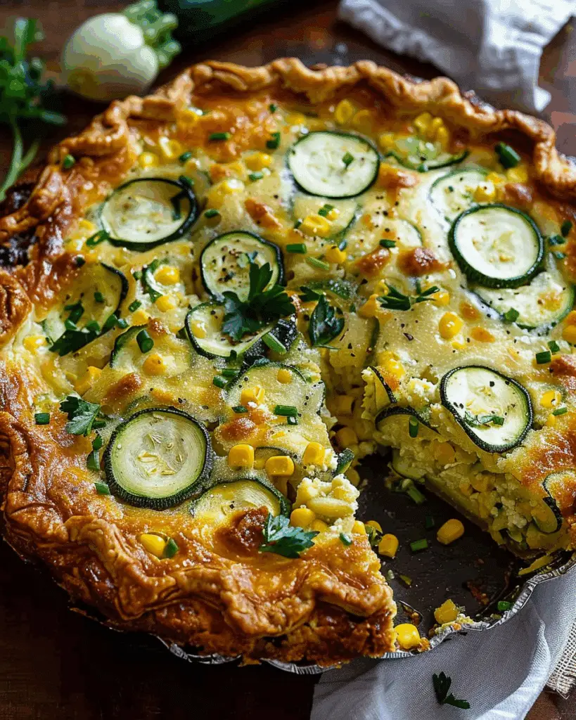 Zucchini and Corn Pie
