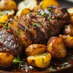Sweet & Savory Honey Beef with Roasted Potatoes