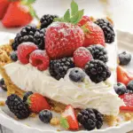 No Bake Berry Cream Pie
