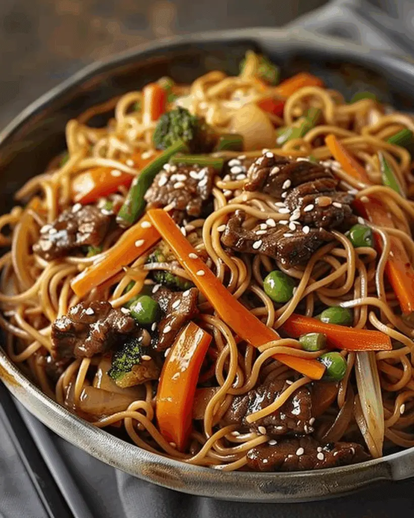 Beef Lo Mein with Vegetables