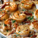 Scallops and Shrimp with Creamy Sun-Dried Tomato Sauce