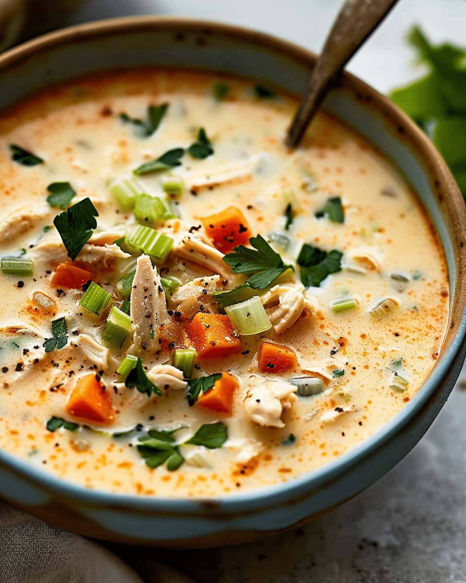 Spicy Ranch Chicken Soup