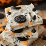 Easy White Chocolate Halloween Oreo Bark