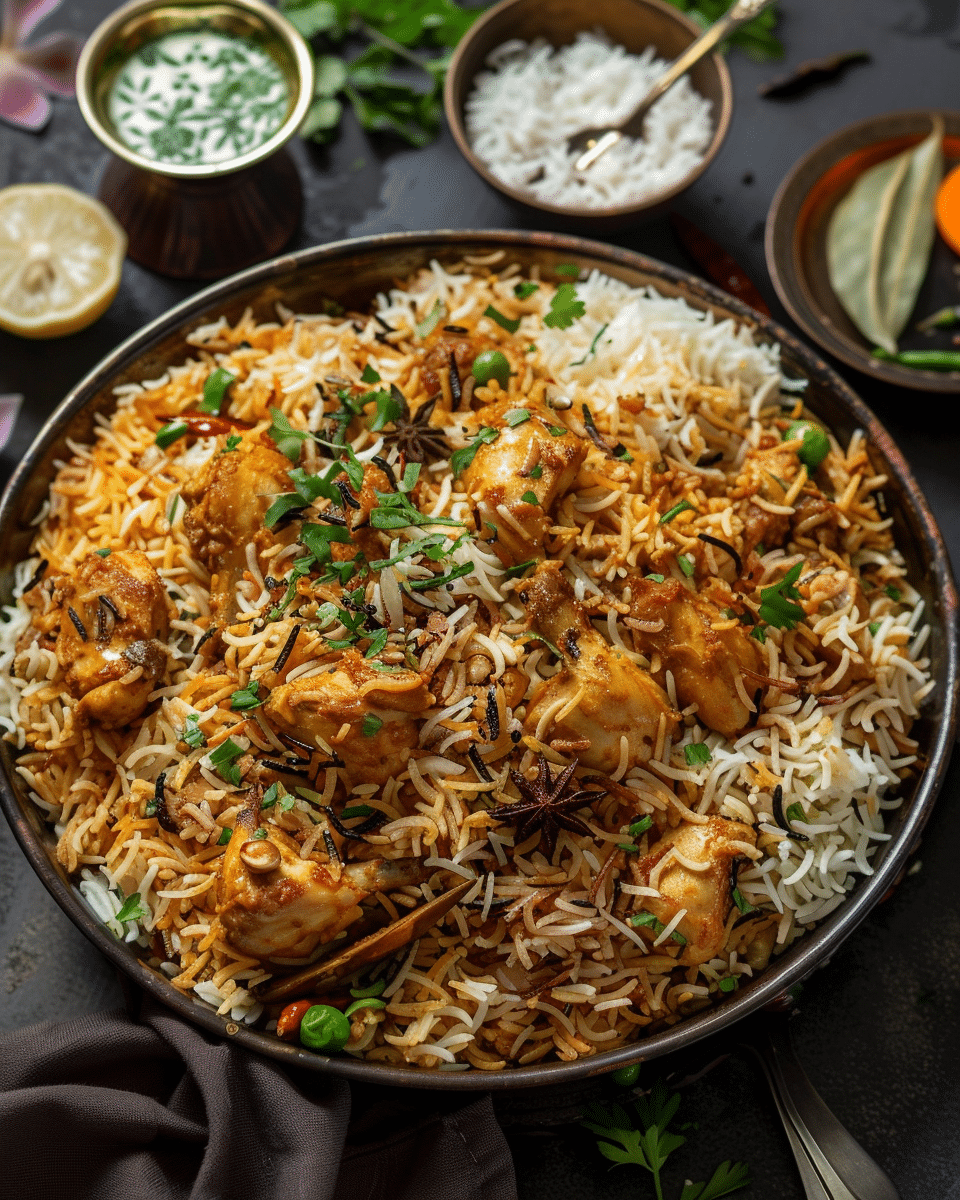 Easy Hyderabadi Chicken Biryani