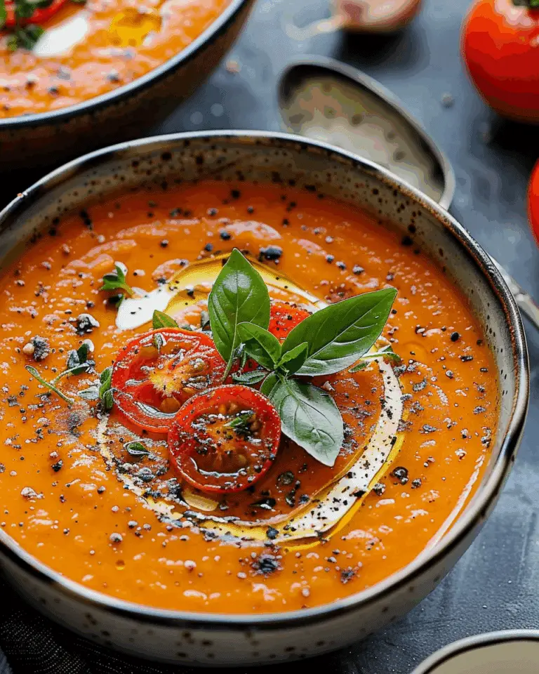 Creamy Roasted Garlic Tomato Soup