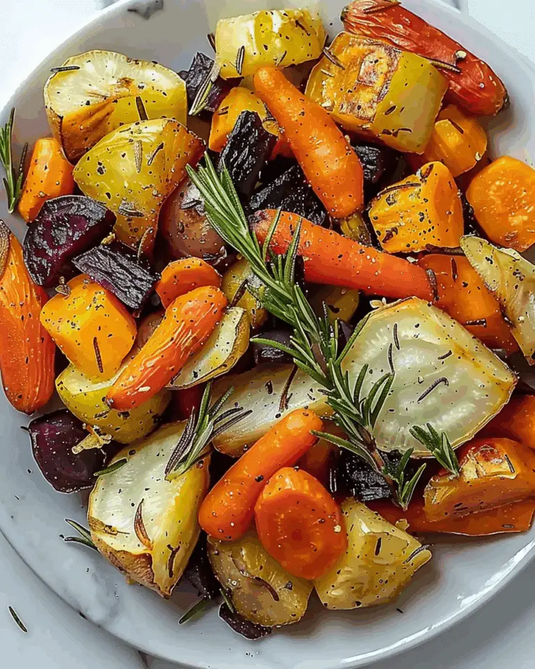 Rosemary Roasted Root Vegetables