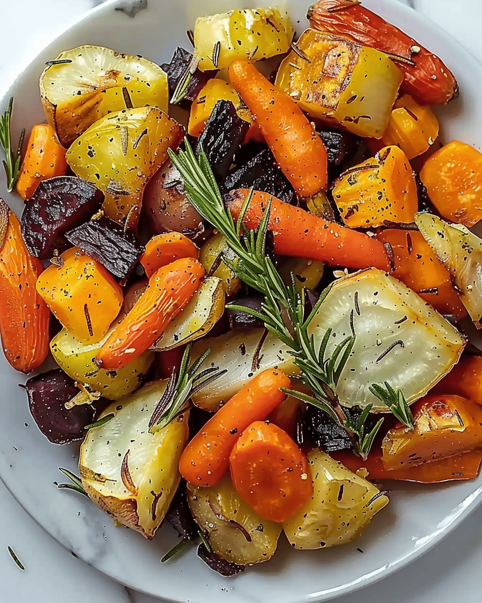 Rosemary Roasted Root Vegetables