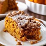 Pumpkin Coffee Cake with Crumb Topping