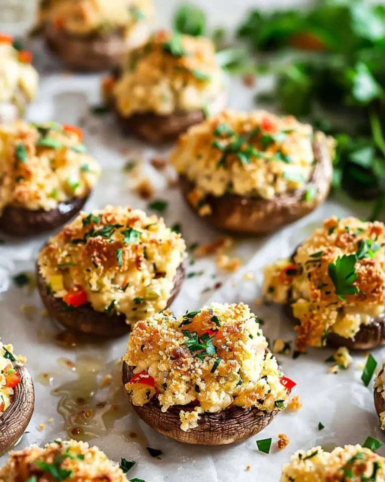 Vegetarian Stuffed Mushrooms